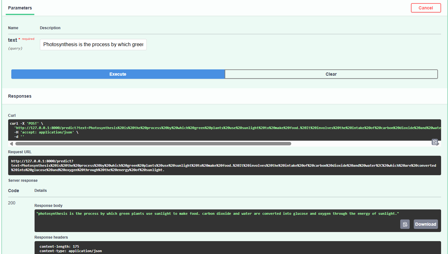 FastAPI Prediction